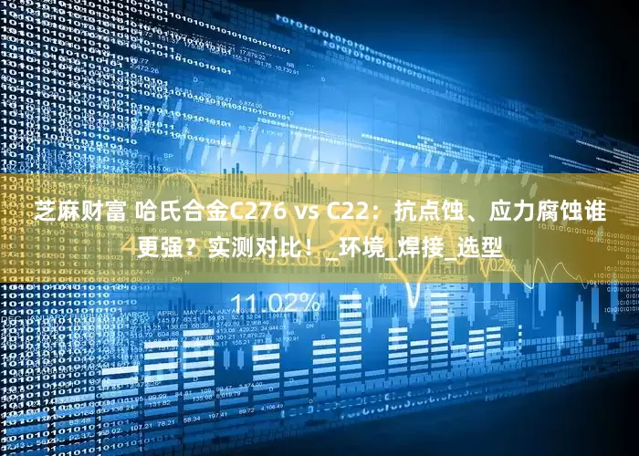 芝麻财富 哈氏合金C276 vs C22：抗点蚀、应力腐蚀谁更强？实测对比！_环境_焊接_选型